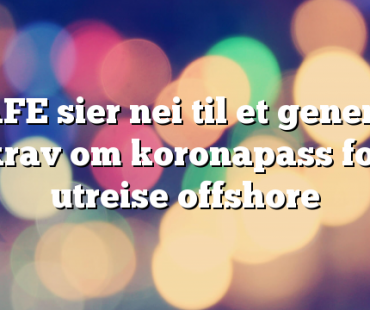 Er HMS-utviklingen på norsk sokkel på rett vei? 